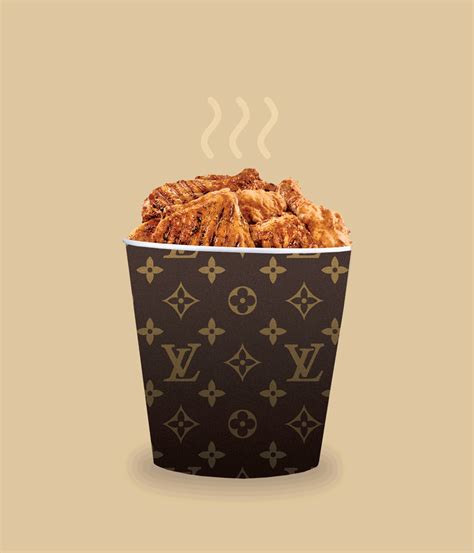 chicken wearing louis vuitton|Louis Vuitton's Le Frank Style Carmelized Chicken Caesar Salad .